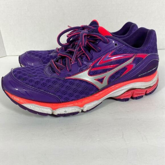 Mizuno Shoes Womens 8 M Purple Wave Inspire 12 Running J1GD164403 Low Top Mesh - Picture 1 of 11